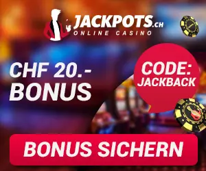 www.Jackpots.ch - Select your No-deposit bonus!