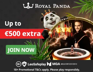 www.RoyalPanda.com - Live roulette with extreme limits!