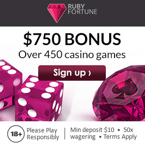 www.RubyFortune.com - Up to $750 in bonuses!