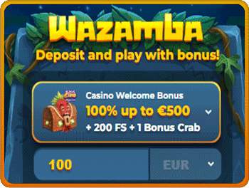 www.Wazamba.com · Big bonuses, Live casino, and Sports