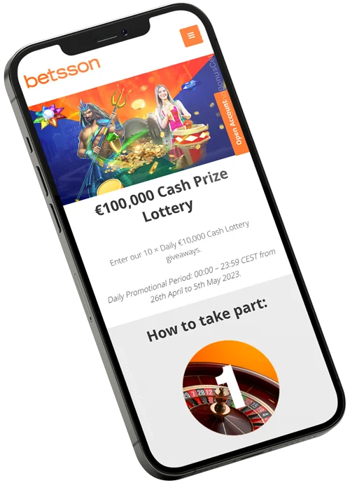 www.betsson.com - Cash Lottery Preview