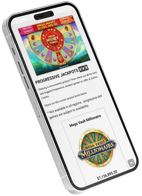 www.Zodiac.casino - Mega Money Wheel Screenshot
