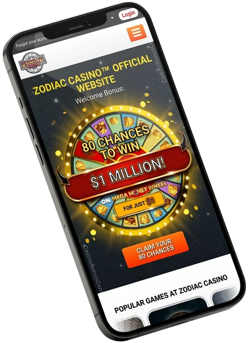 www.Zodiac.casino - Home Page Screenshot