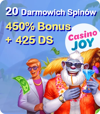 www.CasinoJoy.com · Atmosfera tropikalnej imprezy i emocje kasyna