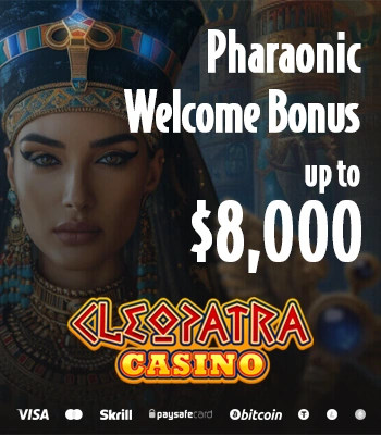 www.CleopatraCasino.com - A Pharaonic Bonus of $8,000