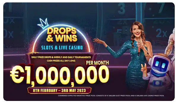 Drops & Wins Kampanje kl Rich Casino