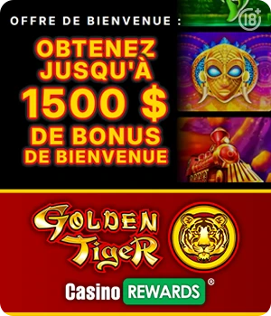 www.GoldenTiger.casino · Gagnez gros avec la chance du tigre doré