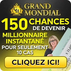 www.GrandMondial.casino - Obtenez 150 chances de devenir millionnaire