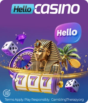 www.HelloCasino.com - Wager-Free Spins and Superspins