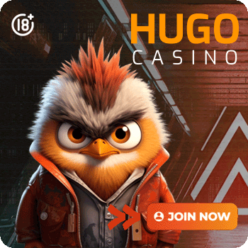 www.HugoCasino.com · Experience the thrill of electrifying wins!