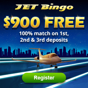 www.JetBingo.com - $900 bonus to play bingo and casino games