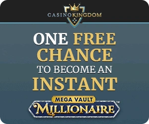 www.CasinoKingdom.eu · 40 chances to become a millionaire for $1