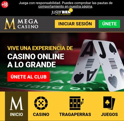 Λάβετε περισσότερες πληροφορίες για το MegaCasino España