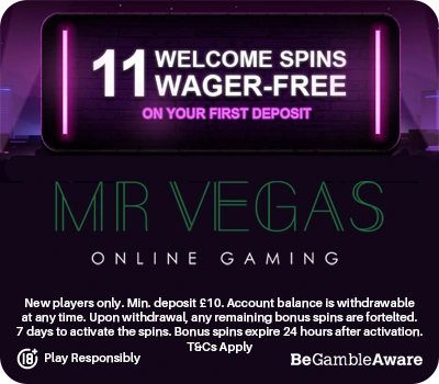 www.MrVegas.com · Unlock Your Winning Potential with Wager-Free Spins