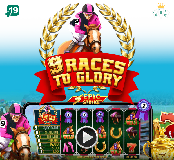 Microgaming novo jogo: 9 Races to Glory