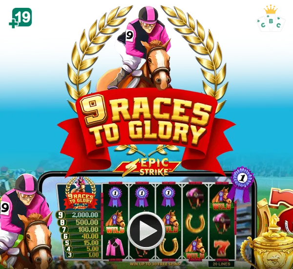 Microgaming new game: 9 Races to Glory