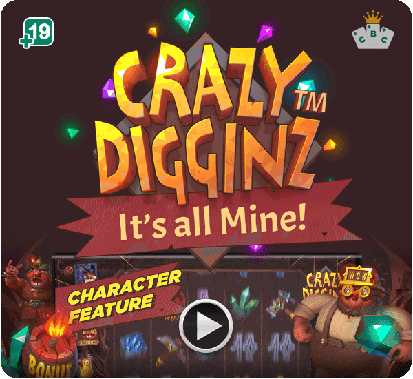 Microgaming new game: Crazy Digginz™ - It's all Mine!