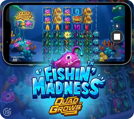 New casino game: Fishin' Madness™ QUADGROWS™