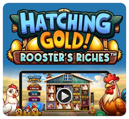 Microgaming new game: Hatching Gold! Rooster's Riches™