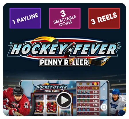 Microgaming new game: Hockey Fever Penny Roller™
