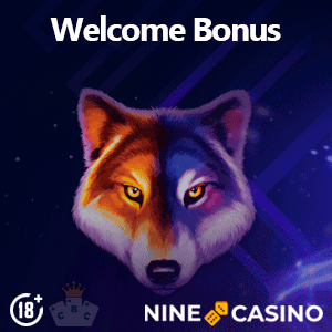 www.NineCasino.com - $450 bonus + 250 free spins