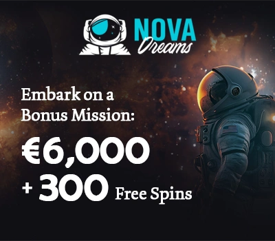 www.NovaDreams.com · Galactic-Themed Slots & Live Casino
