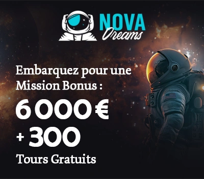 www.NovaDreams.com · Galactic-Themed Slots & Live Casino