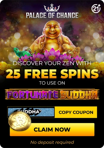 www.PalaceOfChance.com - 25 Free Spins - No deposit required