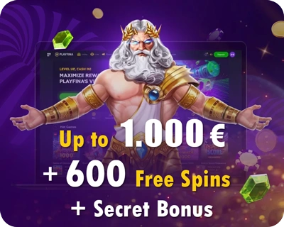 www.Playfina.com · Bonus up to 1,000€ + 600 Free Spins