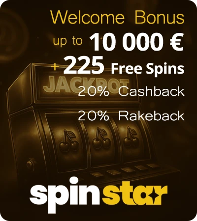 www.SpinStar.bet · Join the Race to Win a BMW!