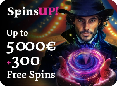 www.SpinsUp.com · €5,000 in Bonuses + 300 Free Spins