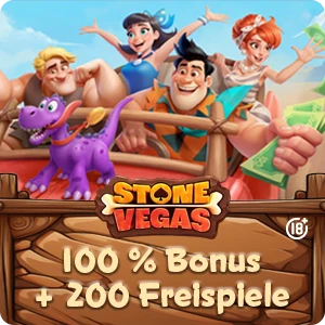 www.StoneVegas.com · Belohnungen aus der Steinzeit, Gewinne aus der Moderne!
