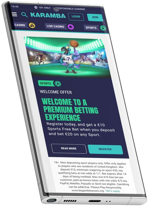 www.Karamba.com - Sports Betting Welcome Offer