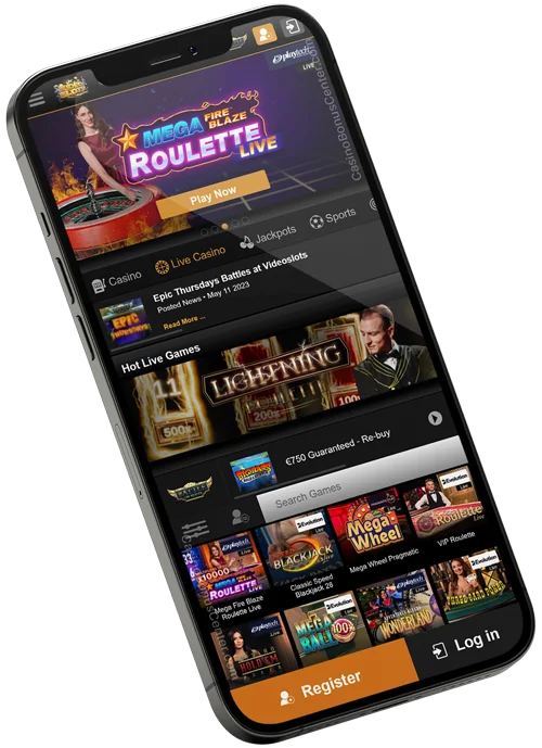 www.Videoslots.com - Live Casino Screenshot