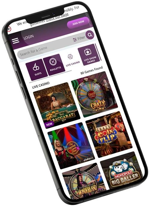 www.SlotsMagic.com - Live Casino Screenshot