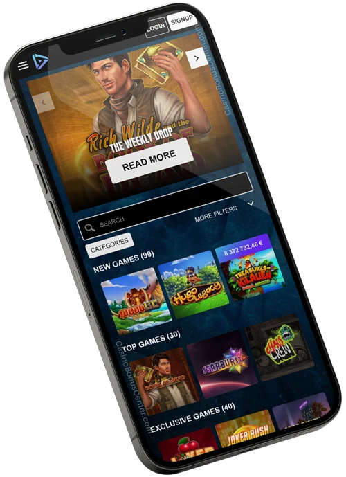 www.Kaboo.com - Casino Lobby Screenshot