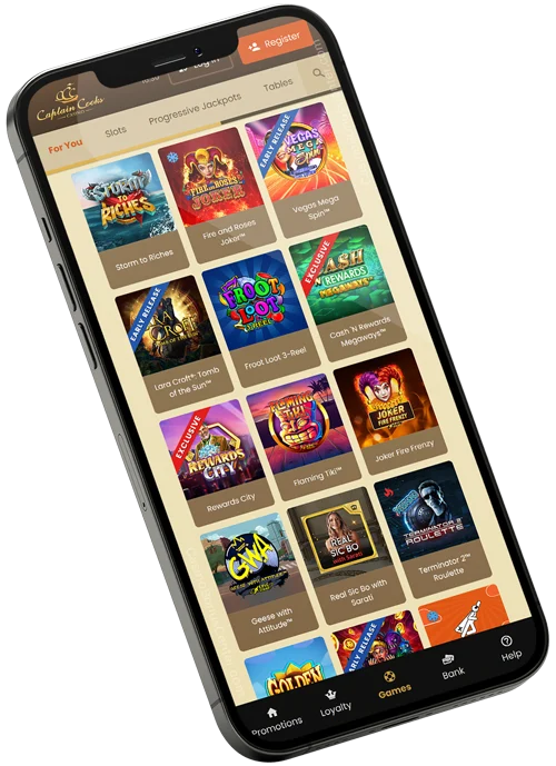 www.CaptainCooks.casino - Games Lobby Preview