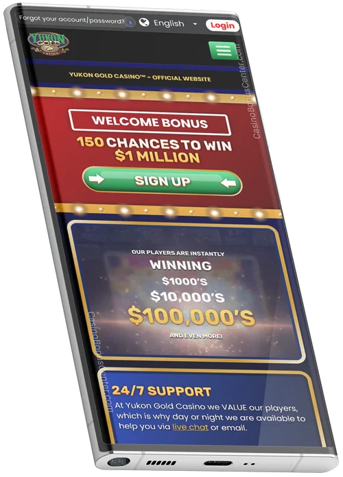 www.YukonGold.casino - Home Page Screenshot