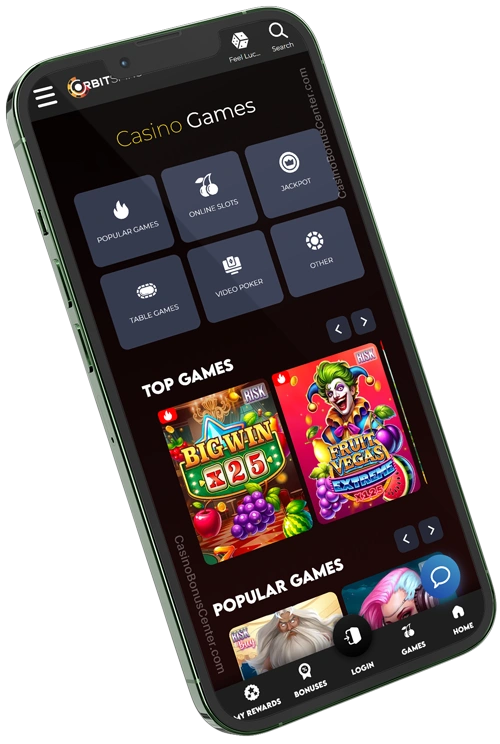 www.OrbitSpins.com - Games Lobby