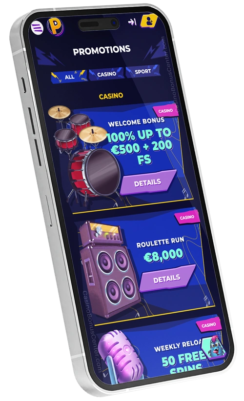 www.MrPacho.com - Promotions Page Screenshot