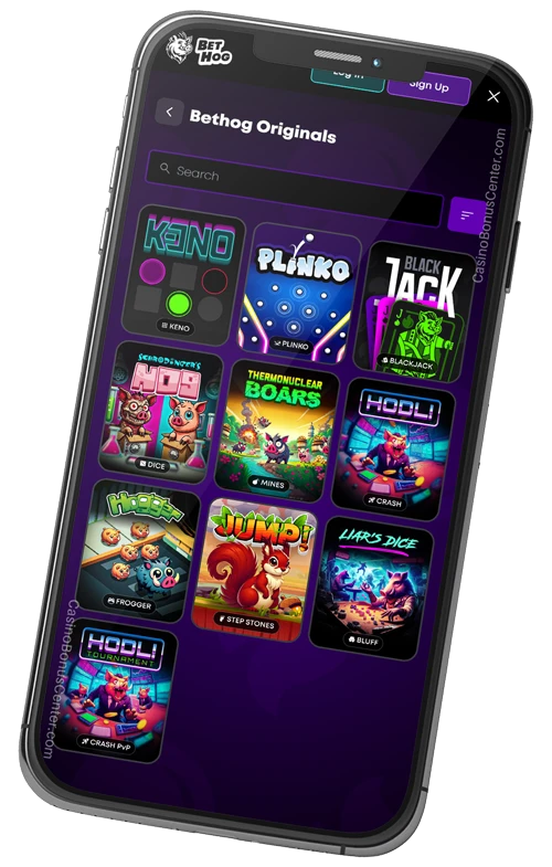 www.BetHog.com - Original Games Preview
