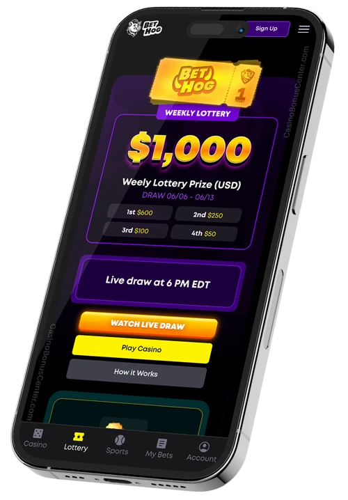 www.BetHog.com - Weekly Lottery Promo