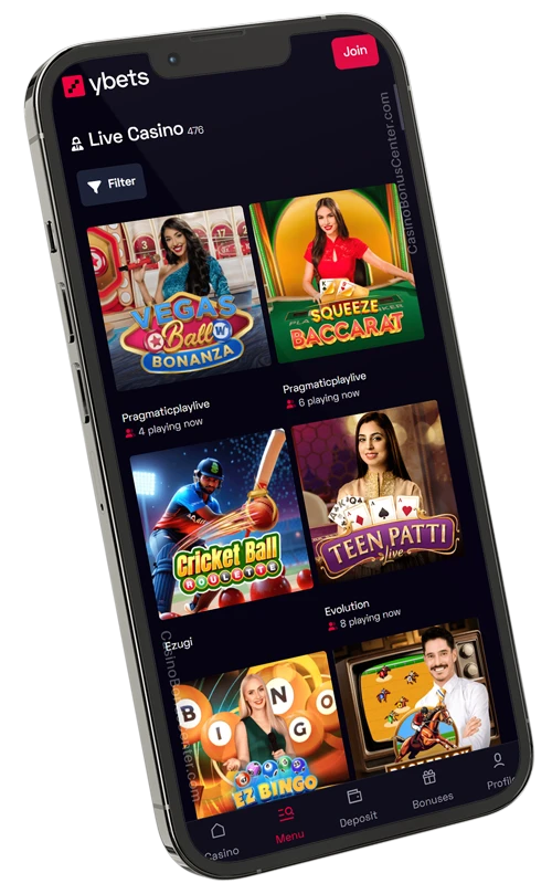 www.Ybets.io - Live Casino Games