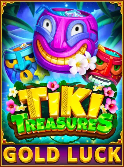 Gold Link - Tiki Treasures - Game Logo